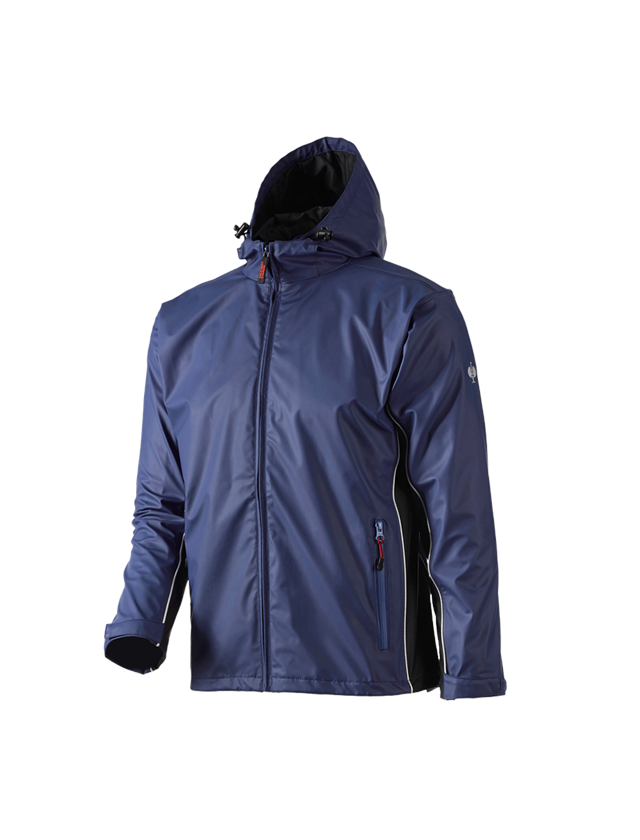 Vestes de travail: Veste de pluie flexactive + bleu foncé/noir 2