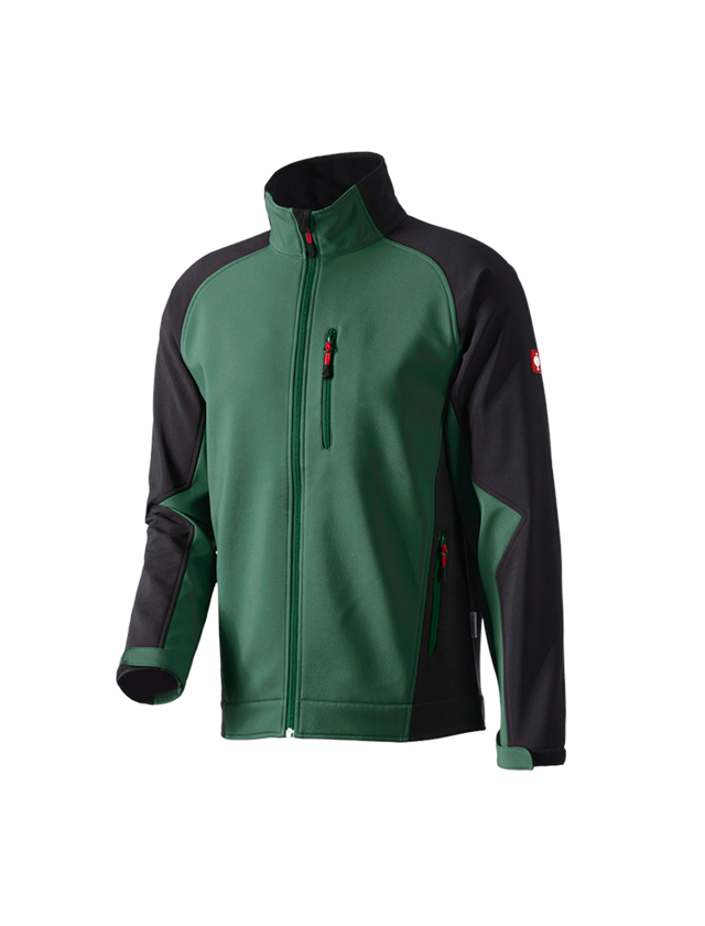 Jacken: Softshell Jacke dryplexx® softlight + grün/schwarz 2