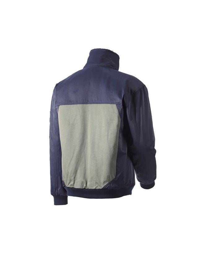 Work Jackets: Pilot Jacket Dakota II + grey/navy blue 2