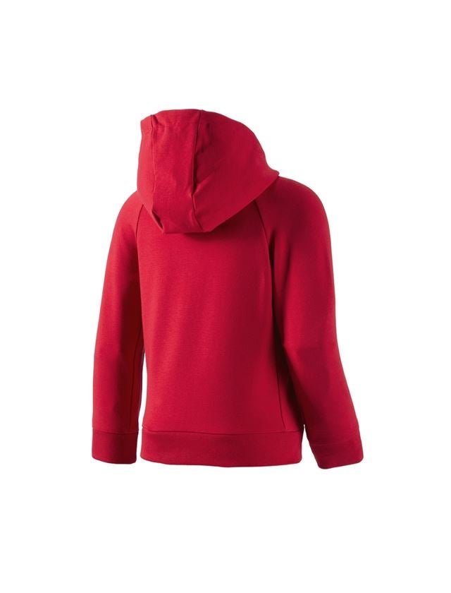 Hauts: e.s. Veste à capuche en coton stretch, enfants + rouge vif 5