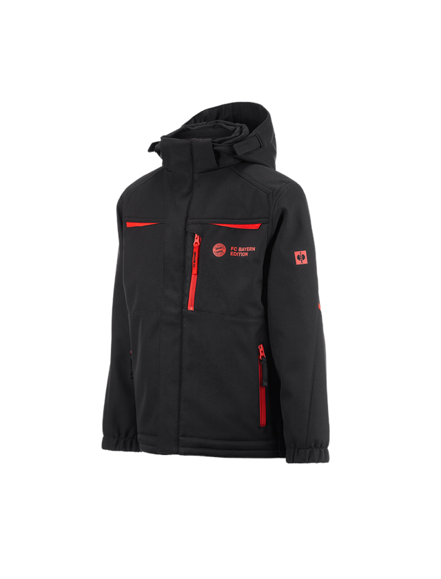 Kollaborationen: FCB Jacket Kids + black/straussred