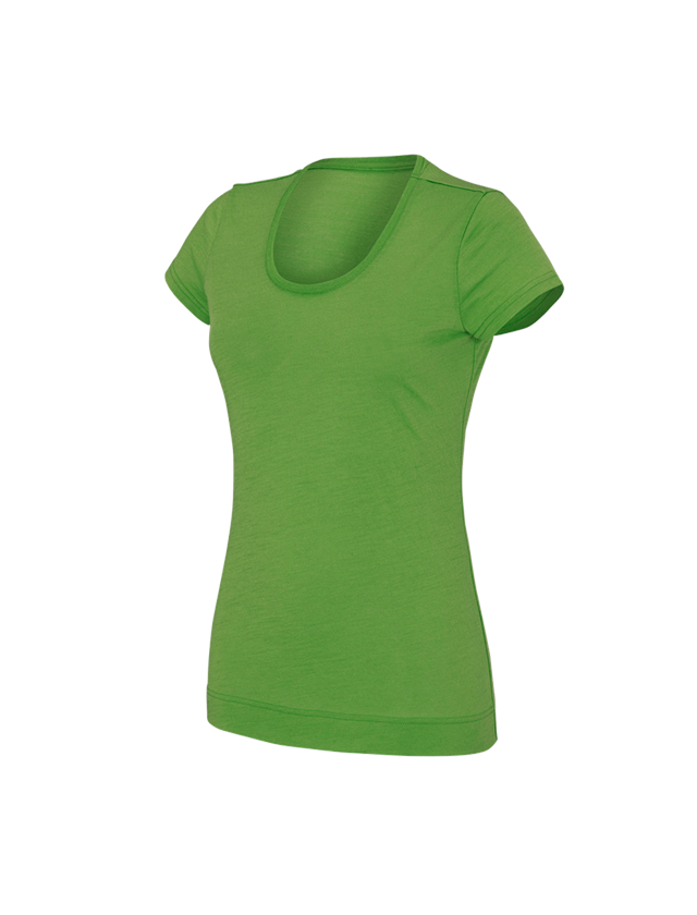 Hauts: e.s. T-shirt Merino light, femmes + vert d'eau 2