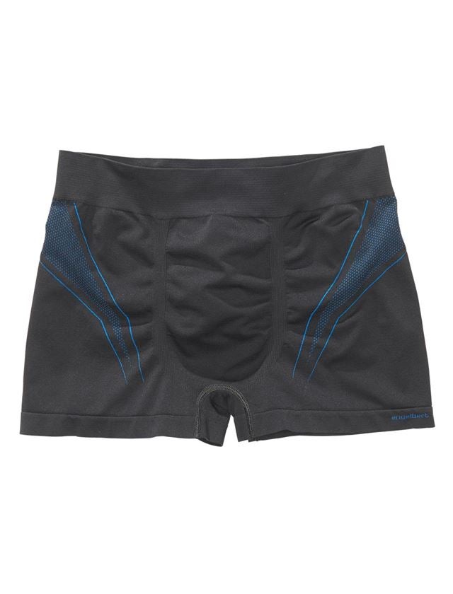 Unterwäsche | Thermokleidung: e.s. Funktions-Pant seamless - warm + schwarz/enzianblau