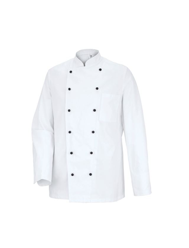 Shirts, Pullover & more: Unisex Chefs Jacket Warschau + white