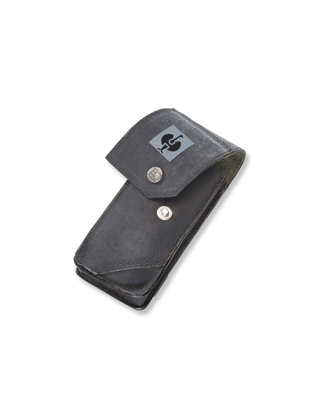 Accessories: Leather knife case e.s.vintage + black