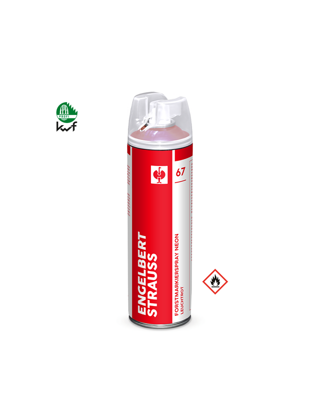 Sprays: e.s. Spray de marquage forestier Neon #67 + rouge vif