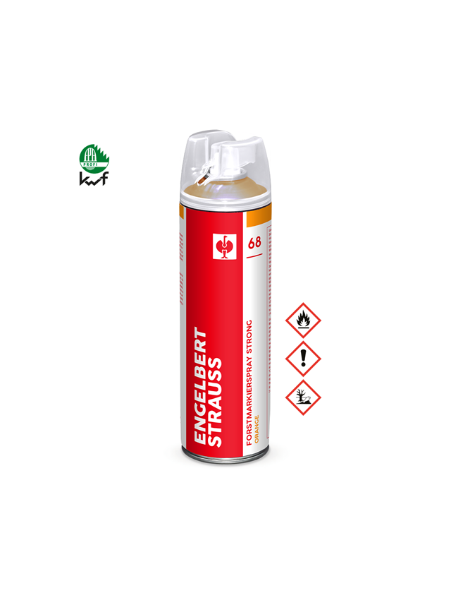 Sprays: e.s. Spray de marquage forestier Strong #68 + orange