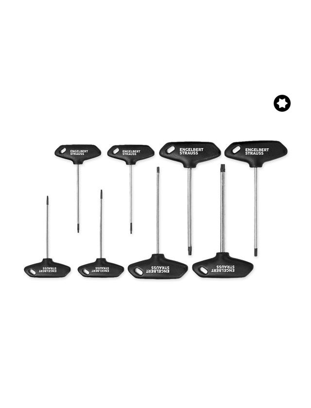 Tournevis: Jeu de douilles, diagonal, TX, 8 pièces