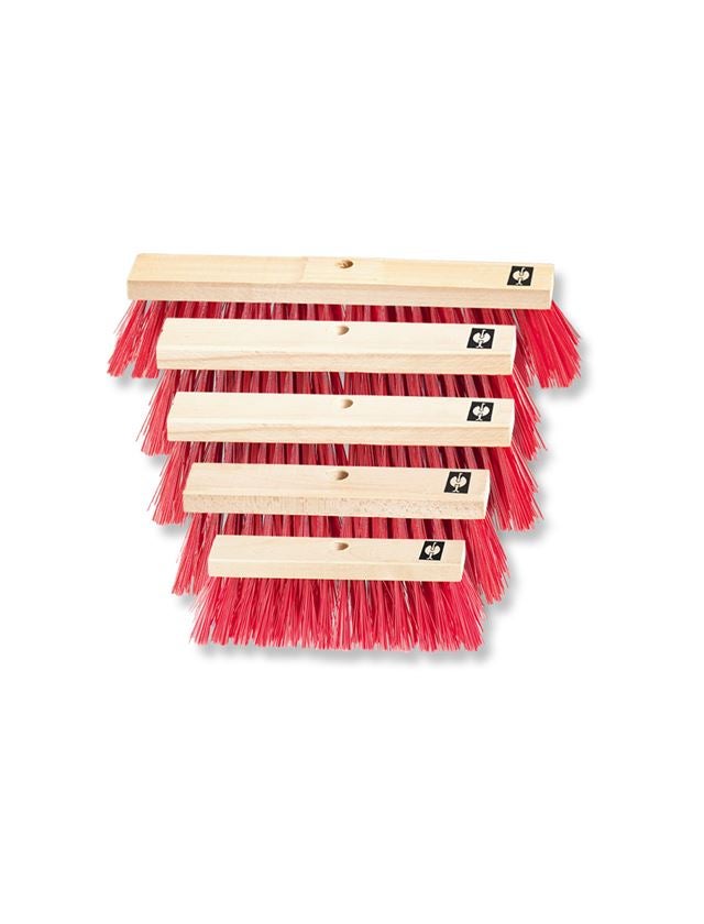 Brooms | Brushes | Scrubbers: Red Plastic Bristles