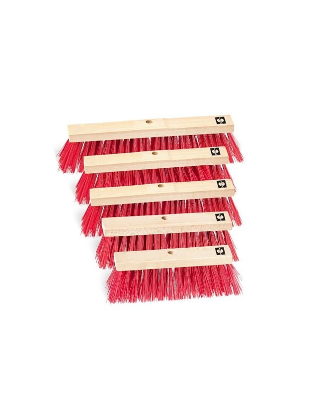 Brooms | Brushes | Scrubbers: Red Plastic Bristles