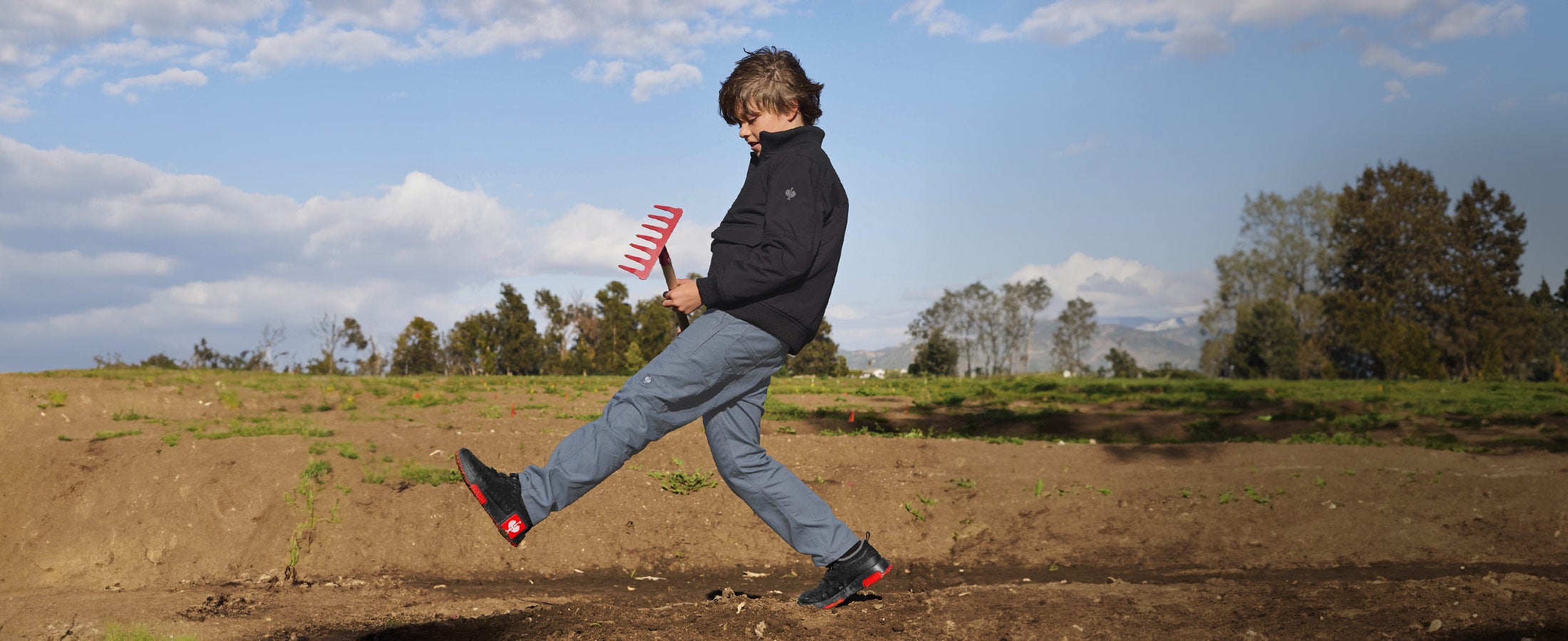 Trousers e.s.iconic, children's and pilot jacket e.s.iconic, children's