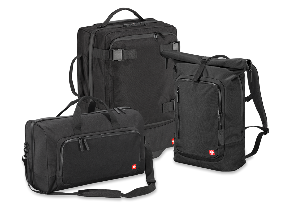 Rucksack und Reisetasche