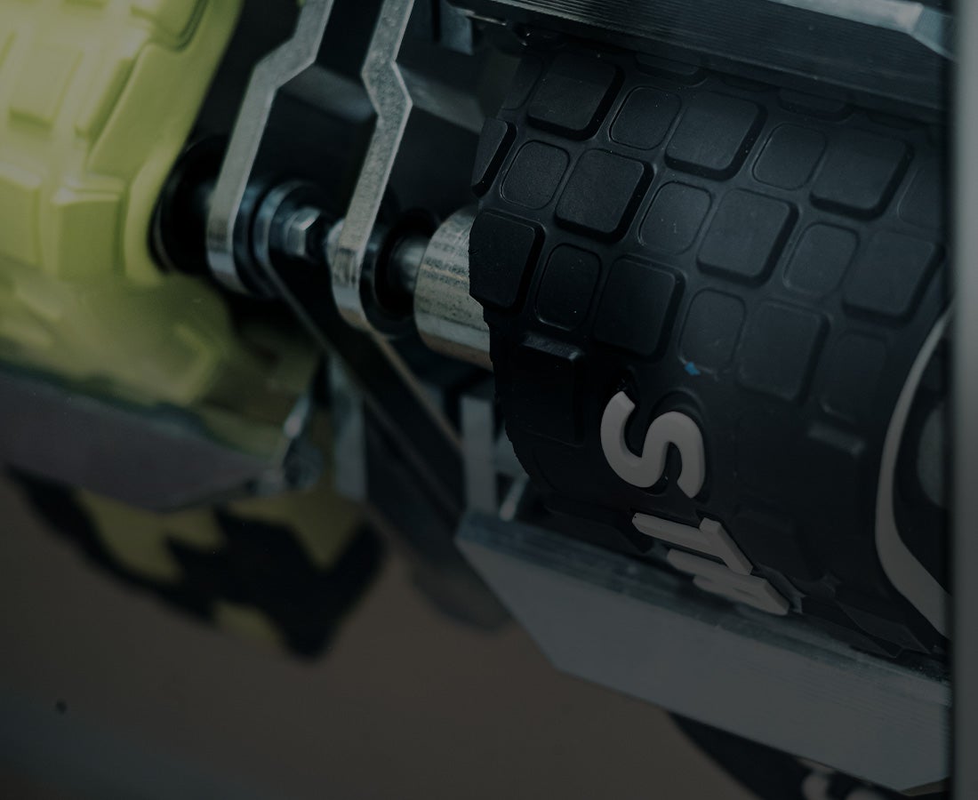 Flex test on shoe sole