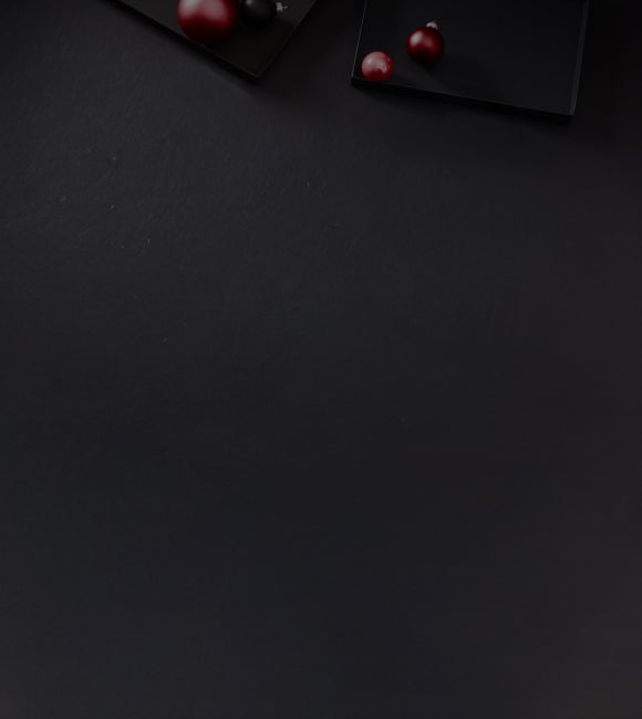 Background with red christmas baubles