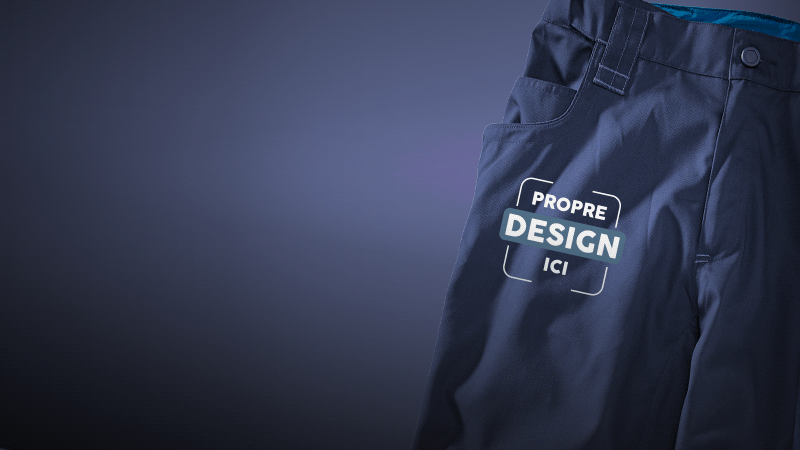 Pantalon de travail e.s.motion 2020 avec finition impression et broderie