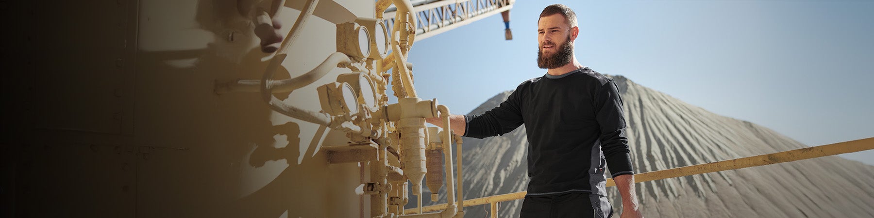 Man wearing longsleeve by Strauss