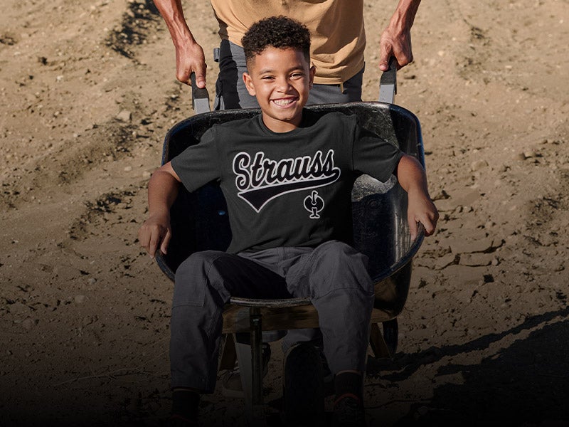 Little boy wearing the new e.s.e:pic statement shirt.
