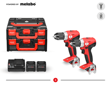 2x 18.0 V cordless drill screwdriver S