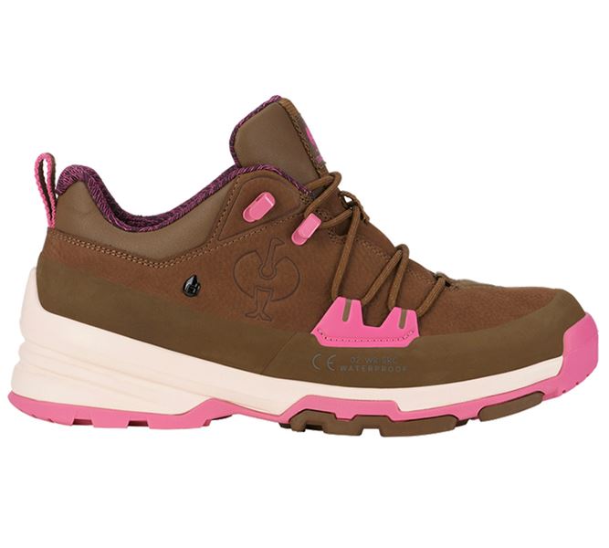 Main view, Footwear, O2 work shoes e.s. Ruma low, carobbrown/damaskpink