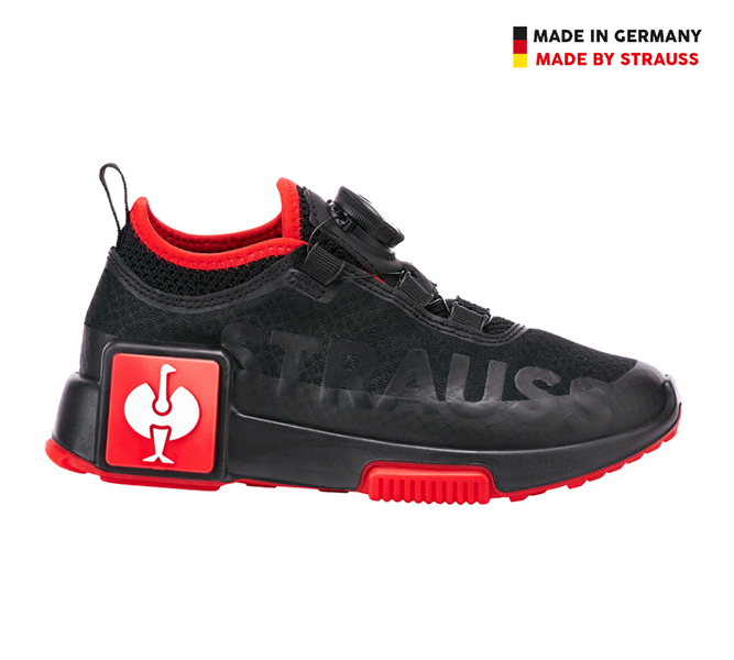 Hovedvisning, Børnesko, Allroundsko e.s. Etosha, børn, sort/strauss rød