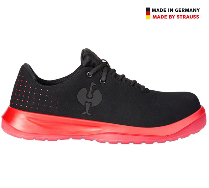 Hovedvisning, S1P, S1P sikkerhedssko e.s. Banco low, sort/solarrødt