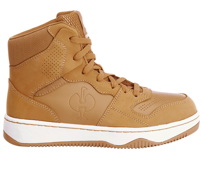 Main view, Footwear, S1P Safety boots e.s. Eindhoven mid, almondbrown