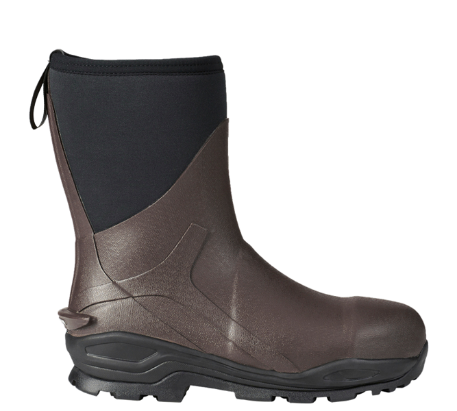 Main view, Safety Boots | Safety Wellingtons, e.s. S5 Neoprene safety boots Kore high, chestnut/black
