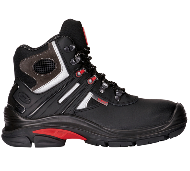 Main view, S3, S3 Safety boots Salzburg, black/red