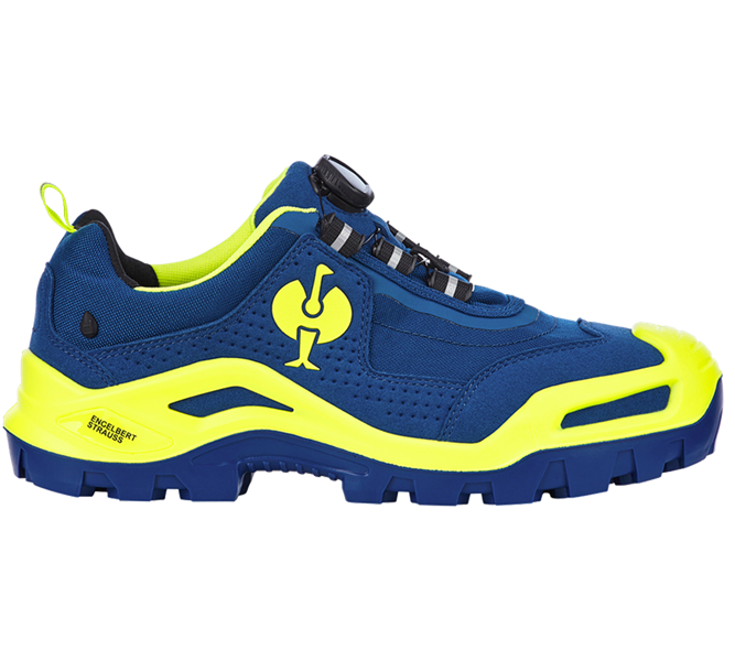 Hovedvisning, Sko, S3 Sikkerhedssko e.s. Kastra II low, kornblå/advarselsgul