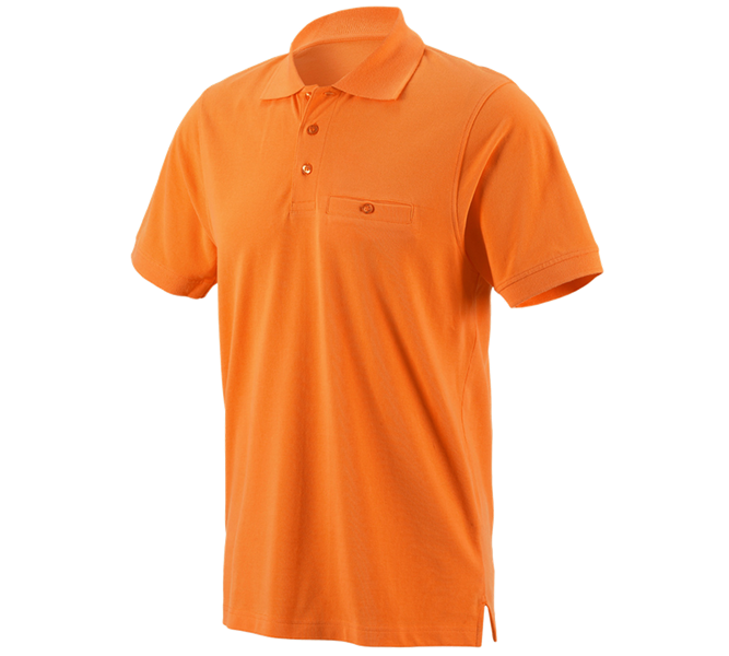 Main view, Topics, e.s. Polo shirt cotton Pocket, orange