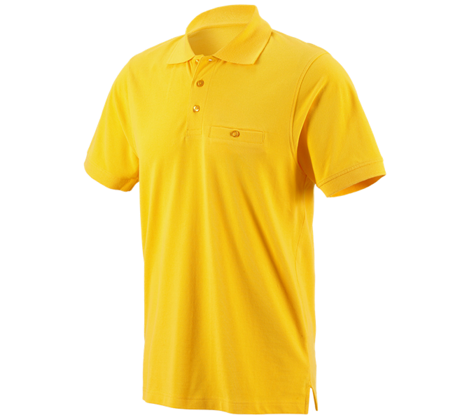 Hovedvisning, Basics, e.s. Polo-Shirt cotton Pocket, gul