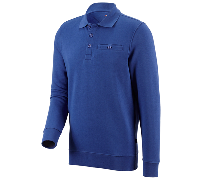 Main view, Clothing, e.s. Sweatshirt poly cotton Pocket, royal