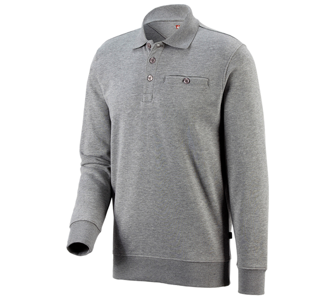 Hovedvisning, Basics, e.s. Sweatshirt poly cotton Pocket, gråmeleret