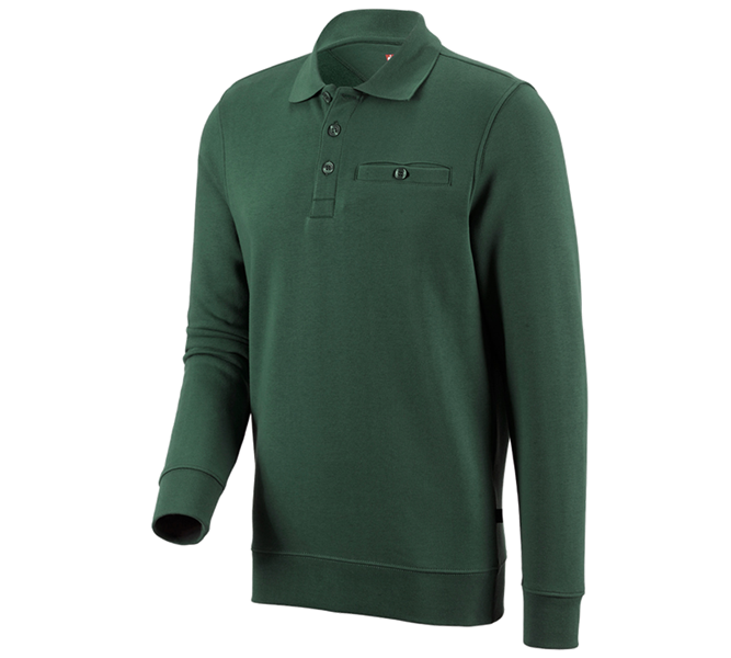 Main view, Gardening / Forestry / Farming, e.s. Sweatshirt poly cotton Pocket, green