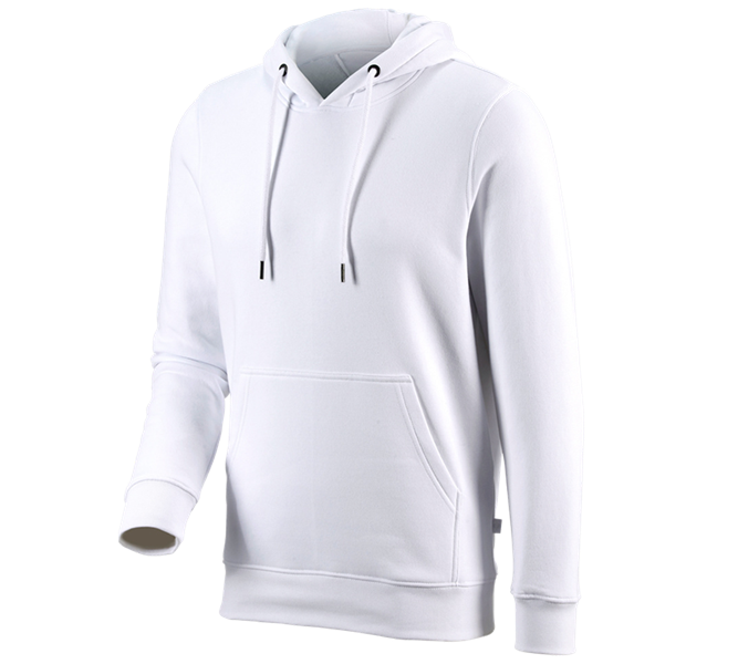 Main view, Medical | Healthcare, e.s. Hoody sweatshirt poly cotton, white