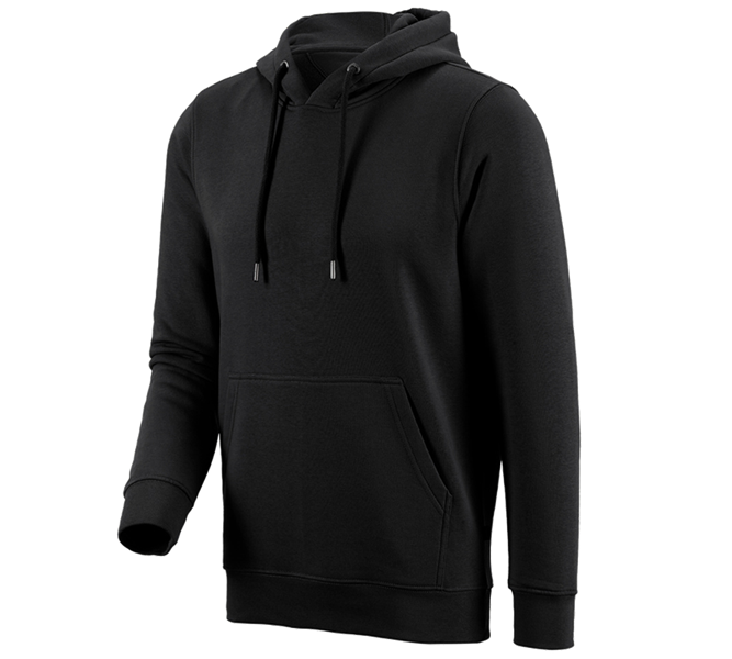 Main view, Clothing, e.s. Hoody sweatshirt poly cotton, black