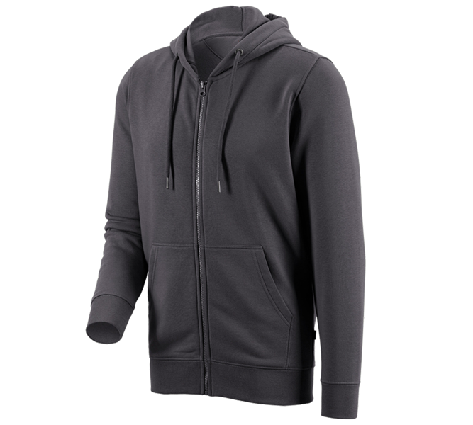 Hovedvisning, Basics, e.s. Hoody-Sweatjakke poly cotton, antracit