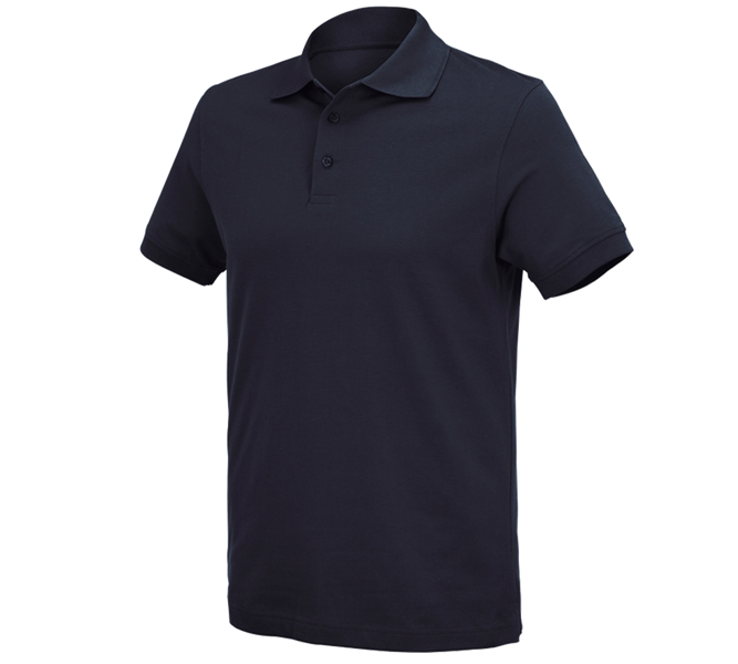 Main view, Clothing, e.s. Polo shirt cotton Deluxe, navy