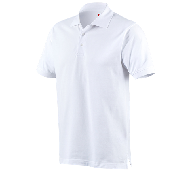 Hovedvisning, Pleje | Klinik, e.s. Polo-Shirt cotton, hvid