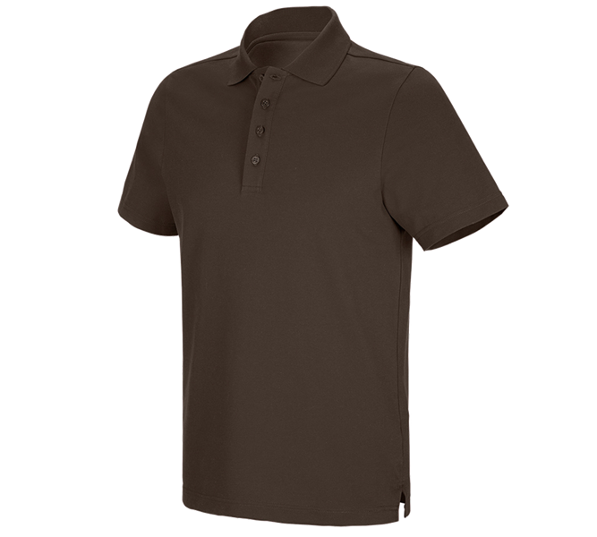 Main view, Joiners / Carpenters, e.s. Functional polo shirt poly cotton, chestnut