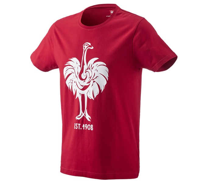 Main view, T-Shirts, e.s. T-shirt 1908, fiery red/white