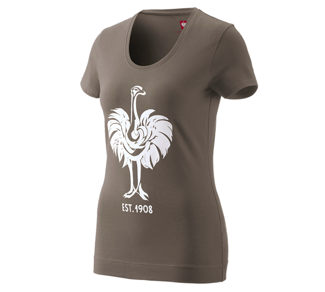Main view, Search, e.s. T-shirt 1908, ladies', stone/white