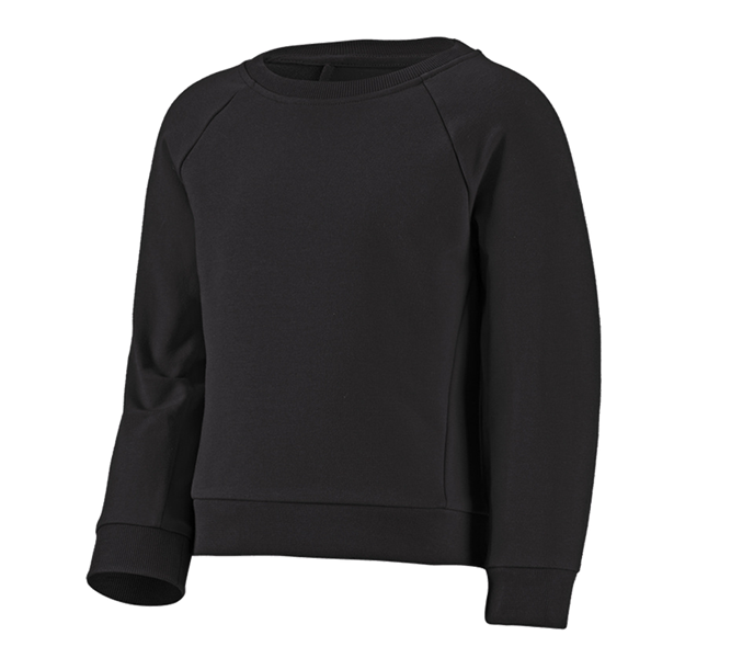 Main view, Basics, e.s. Sweatshirt cotton stretch, children's, black