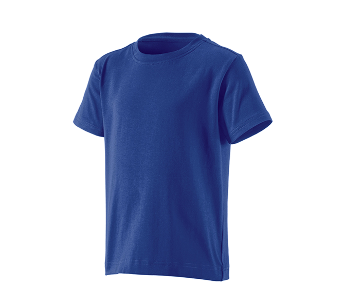 Main view, Basics, e.s. T-Shirt cotton stretch, children's, royalblue