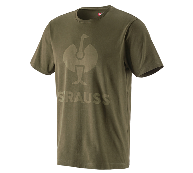 Hovedvisning, e.s.concrete, T-shirt e.s.concrete, slamgrøn