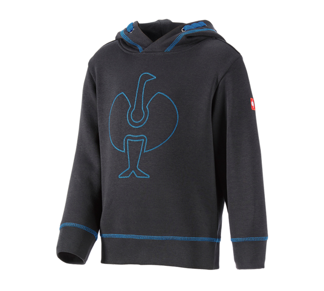 Main view, e.s.motion 2020, Hoody sweatshirt e.s.motion 2020, children´s, graphite/gentianblue