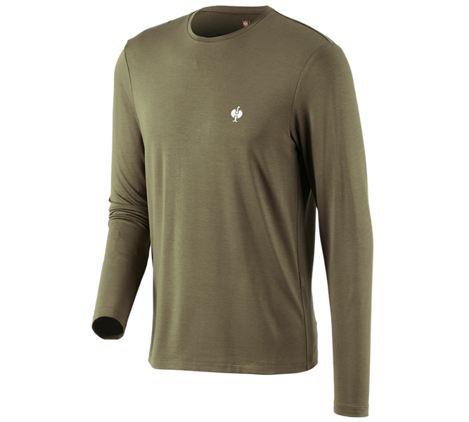 Main view, Clothing, Modal-Longsleeve e.s.concrete, mudgreen