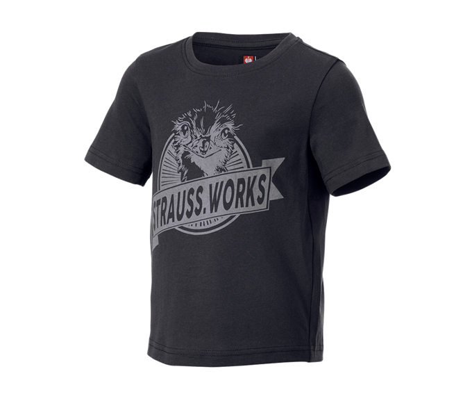 Main view, Clothing, T-shirt e.s.iconic works, children's, black