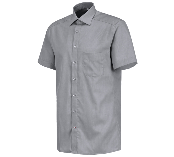 Main view, Topics, Business shirt e.s.comfort, short sleeved, grey melange