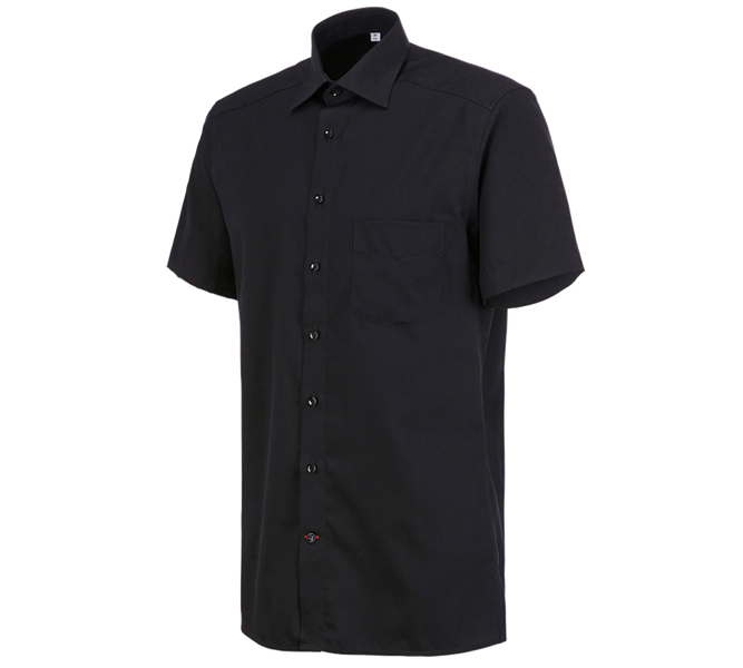 Hovedvisning, T-Shirts, Pullover & Skjorter, Business skjorte e.s.comfort, kortærmet, sort